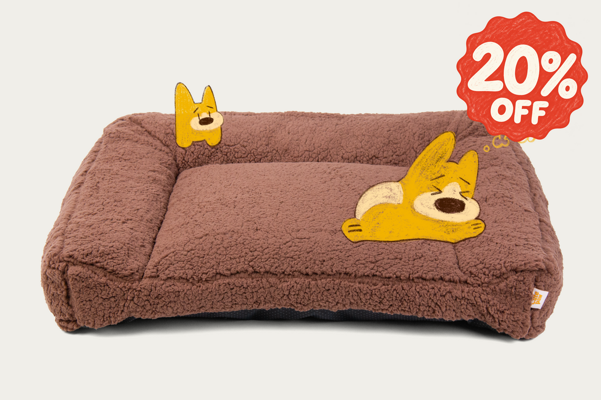 Shorty Open Bolster Dog Bed - Moose