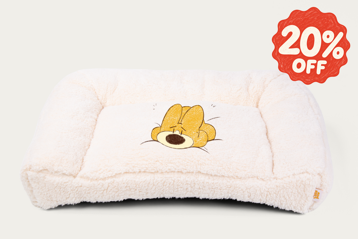 Shorty Open Bolster Dog Bed - Cloud