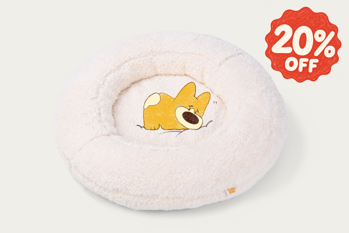 Shorty Cuddler Dog Bed - Cloud