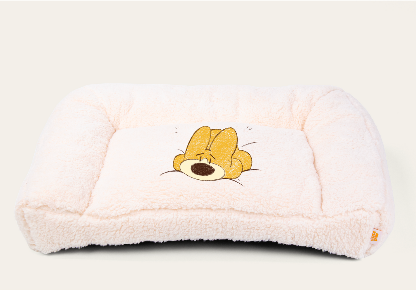 Shorty Open Bolster Dog Bed - Cloud White