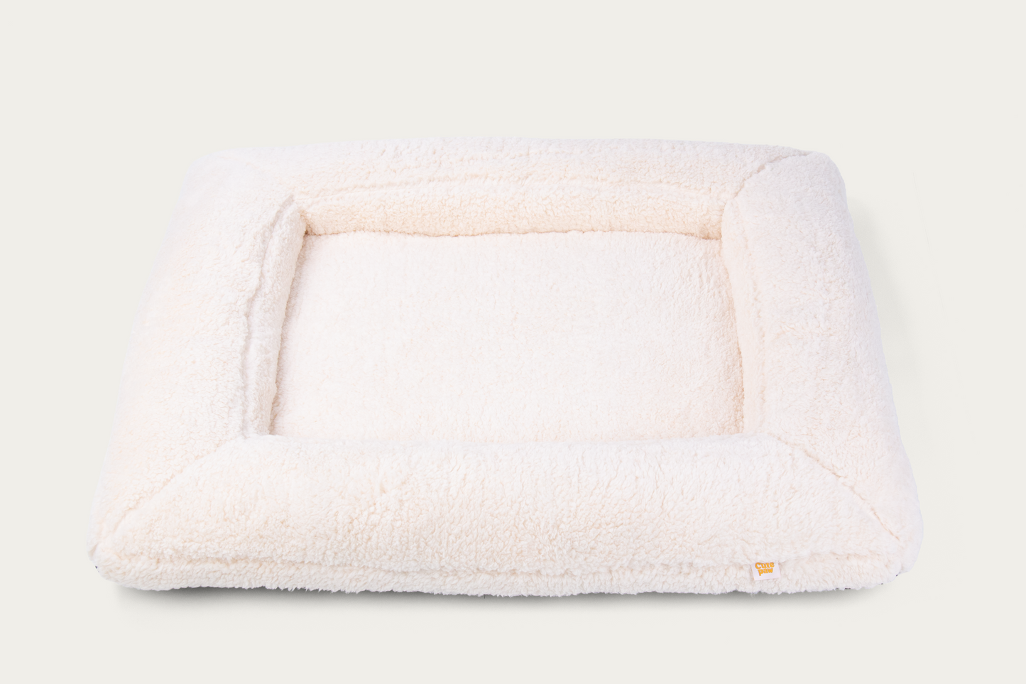 Shorty Orthopaedic Square Dog Bed - Cloud White