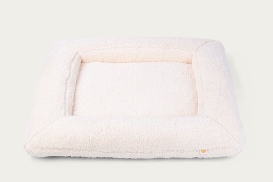 Shorty Orthopaedic Square Dog Bed - Cloud White