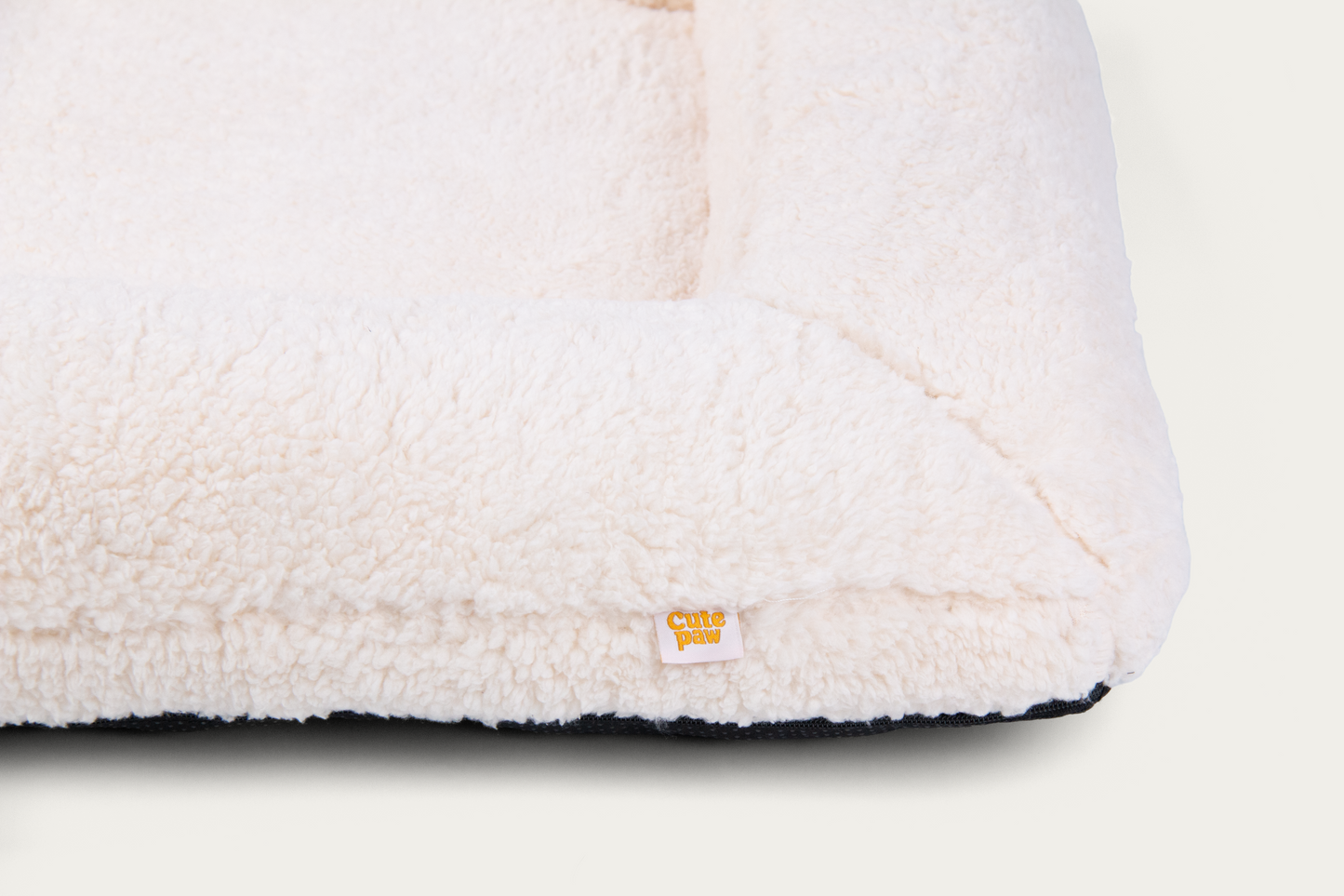 Shorty Orthopaedic Square Dog Bed - Cloud White