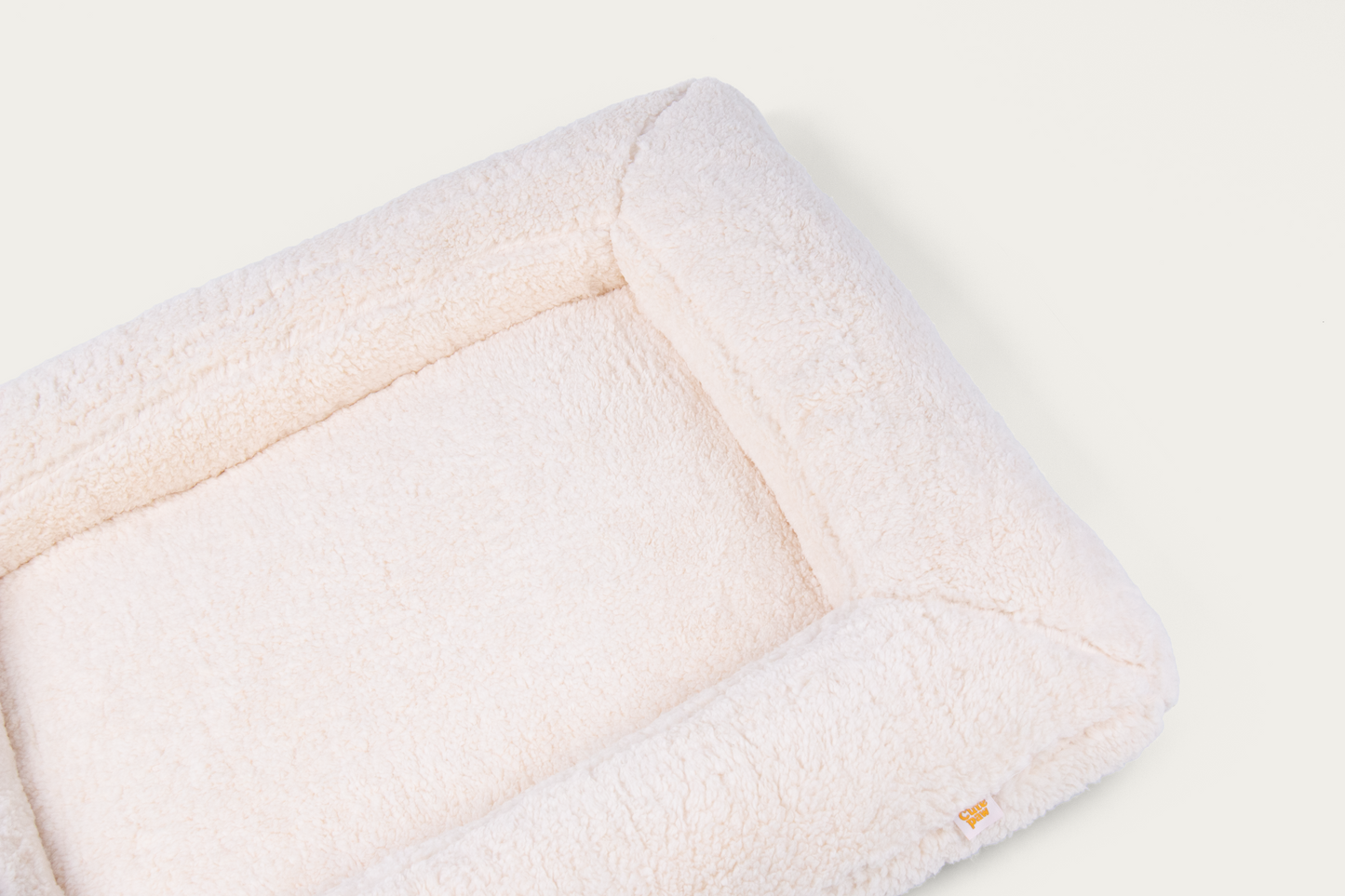 Shorty Orthopaedic Square Dog Bed - Cloud White