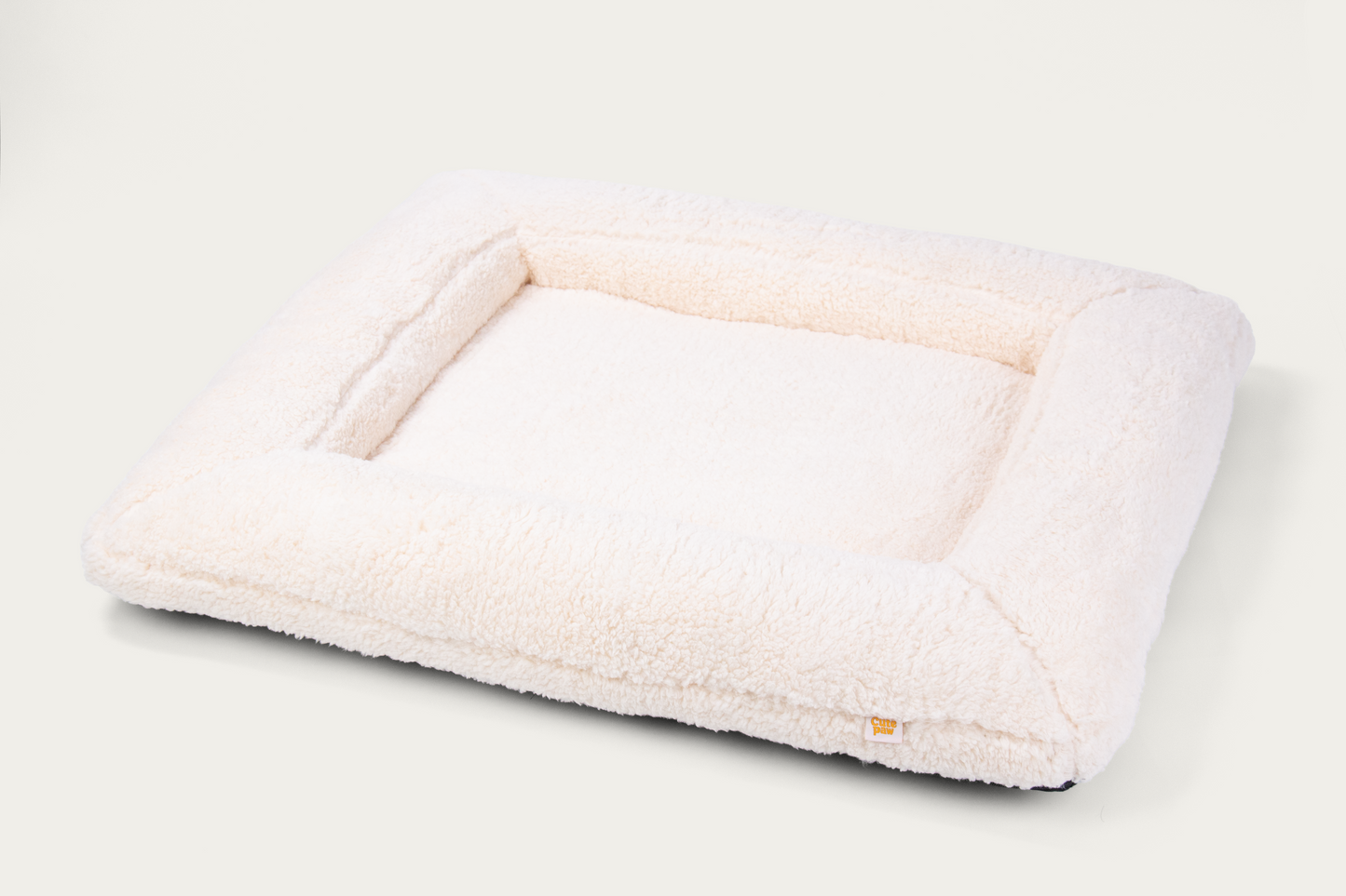 Shorty Orthopaedic Square Dog Bed - Cloud White
