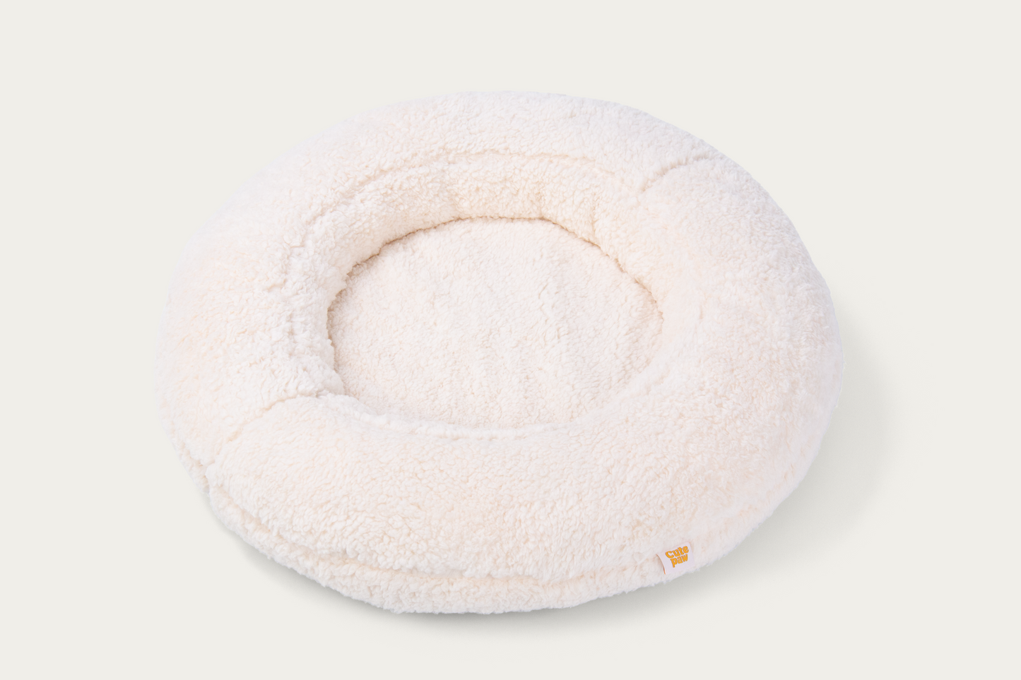 Shorty Cuddler Dog Bed - Cloud White