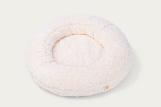 Shorty Cuddler Dog Bed - Cloud White