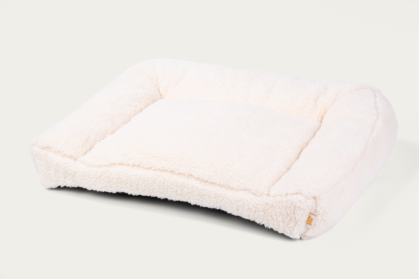 Shorty Open Bolster Dog Bed - Cloud White