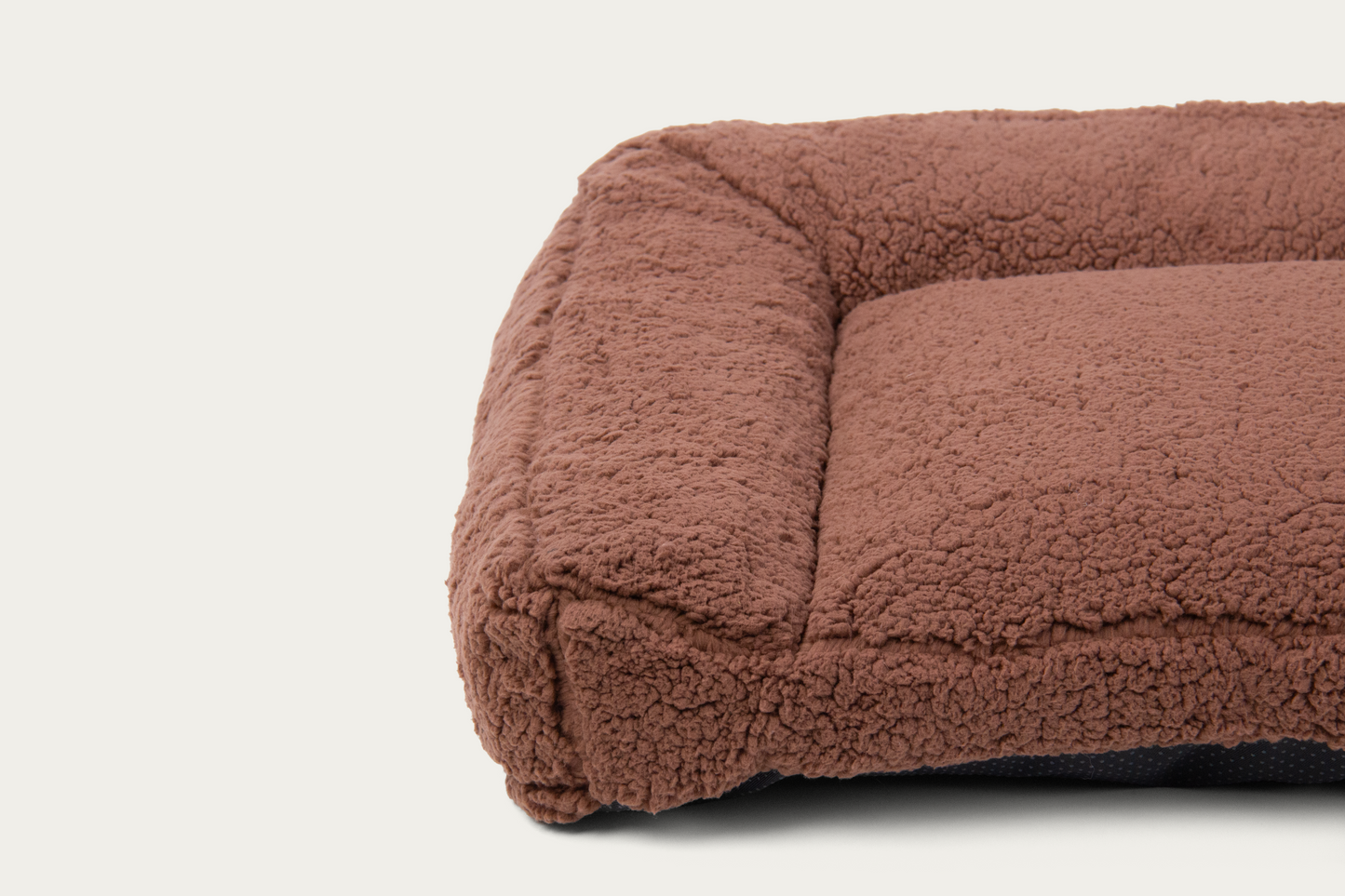 Shorty Open Bolster Dog Bed - Mocha Brown