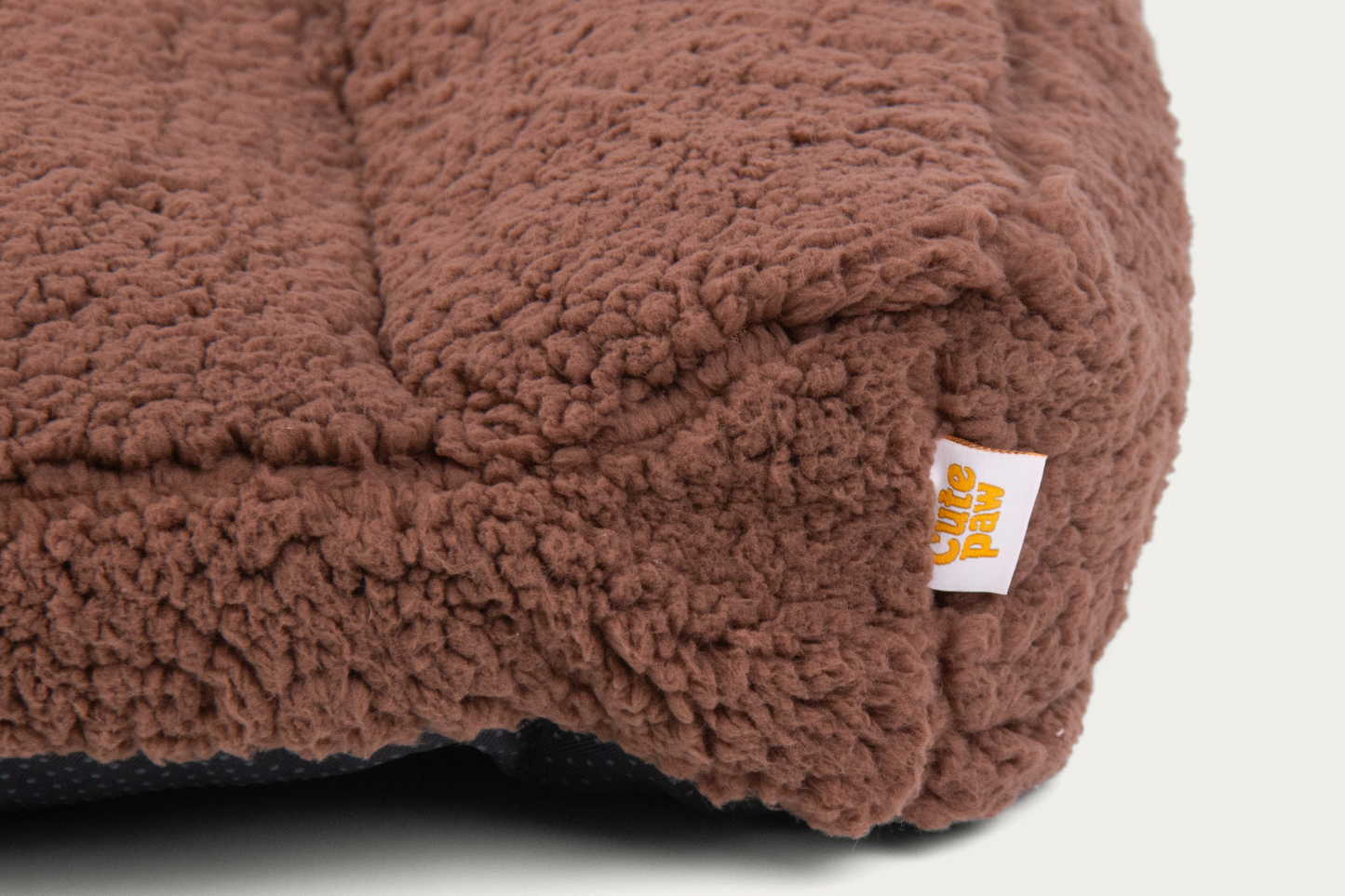 Shorty Open Bolster Dog Bed - Mocha Brown