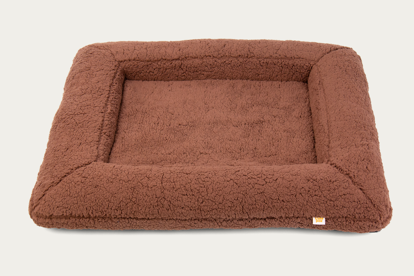 Shorty Orthopaedic Square Dog Bed - Mocha Brown