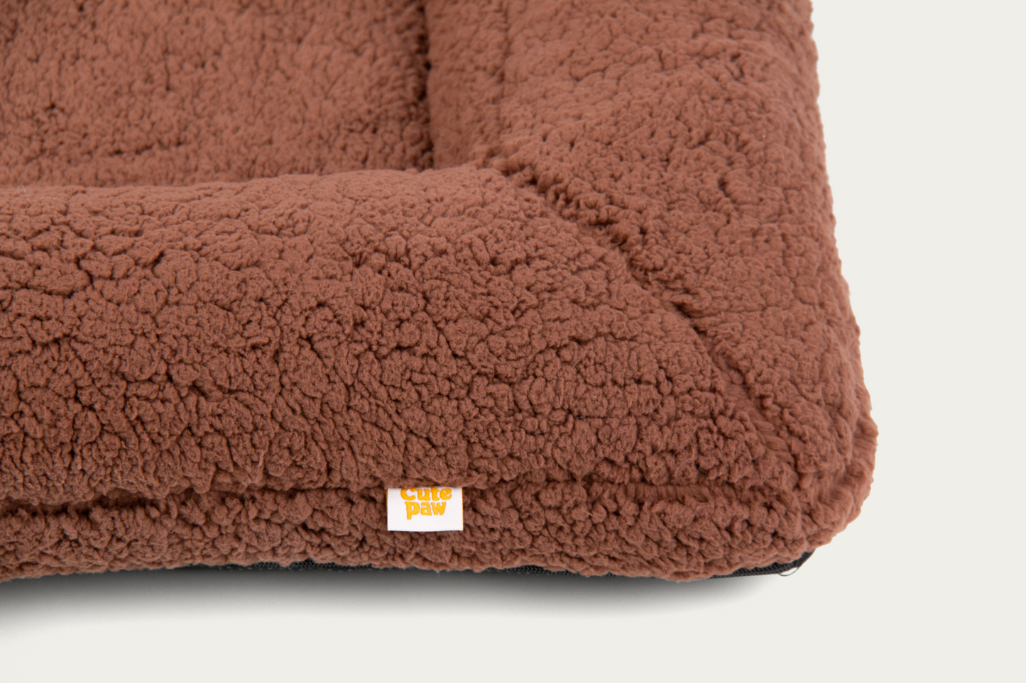 Shorty Orthopaedic Square Dog Bed - Mocha Brown