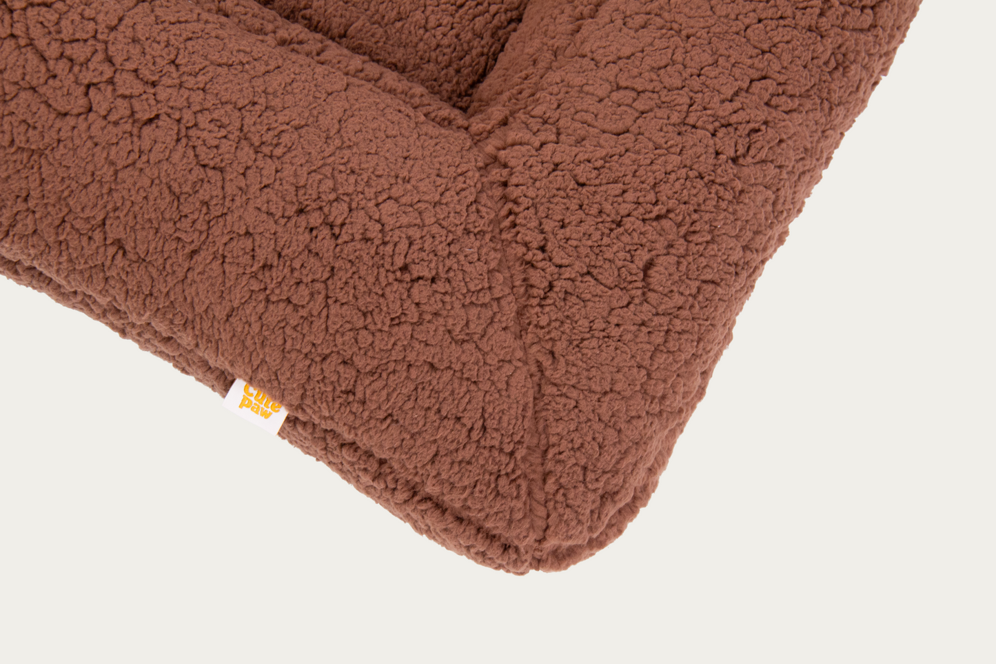 Shorty Orthopaedic Square Dog Bed - Mocha Brown