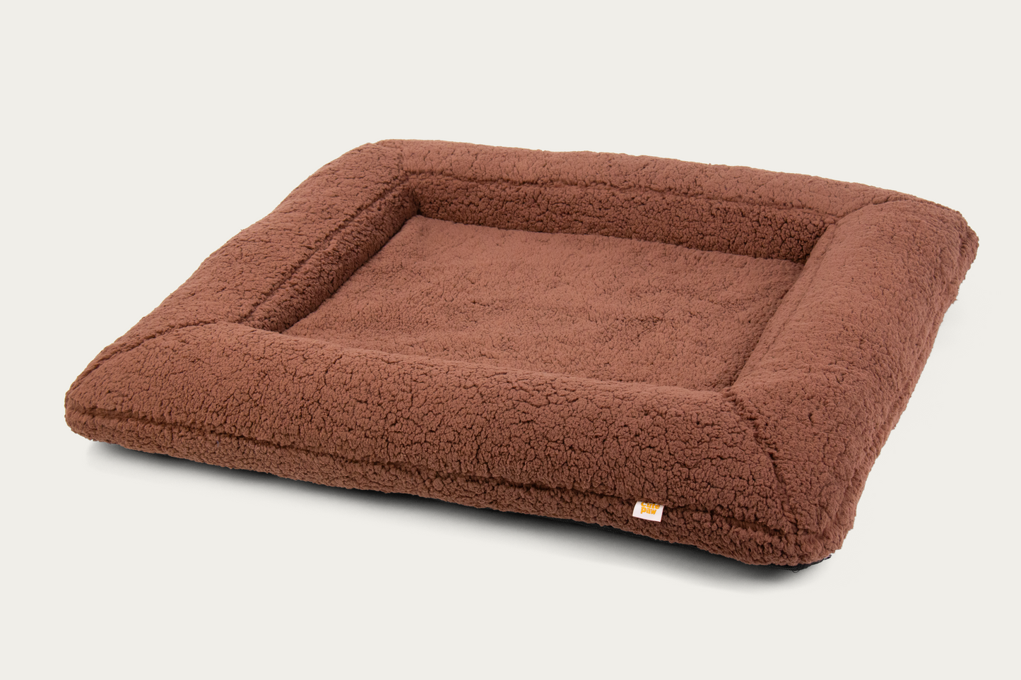 Shorty Orthopaedic Square Dog Bed - Mocha Brown