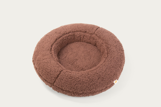 Shorty Cuddler Dog Bed - Mocha Brown