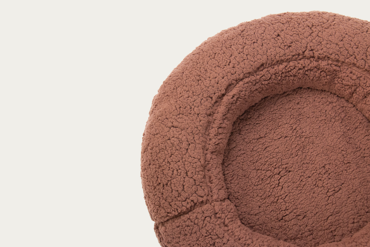 Shorty Cuddler Dog Bed - Mocha Brown