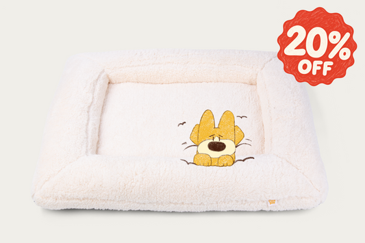 Shorty Ortho Square Dog Bed - Cloud